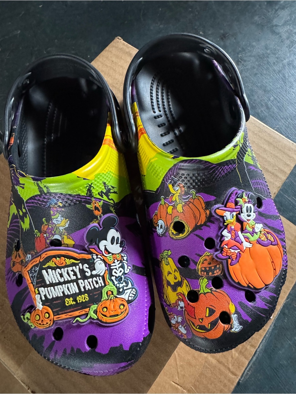 2024 Disney Halloween Mickey Pumpkin Patch Park Exclusive Crocs